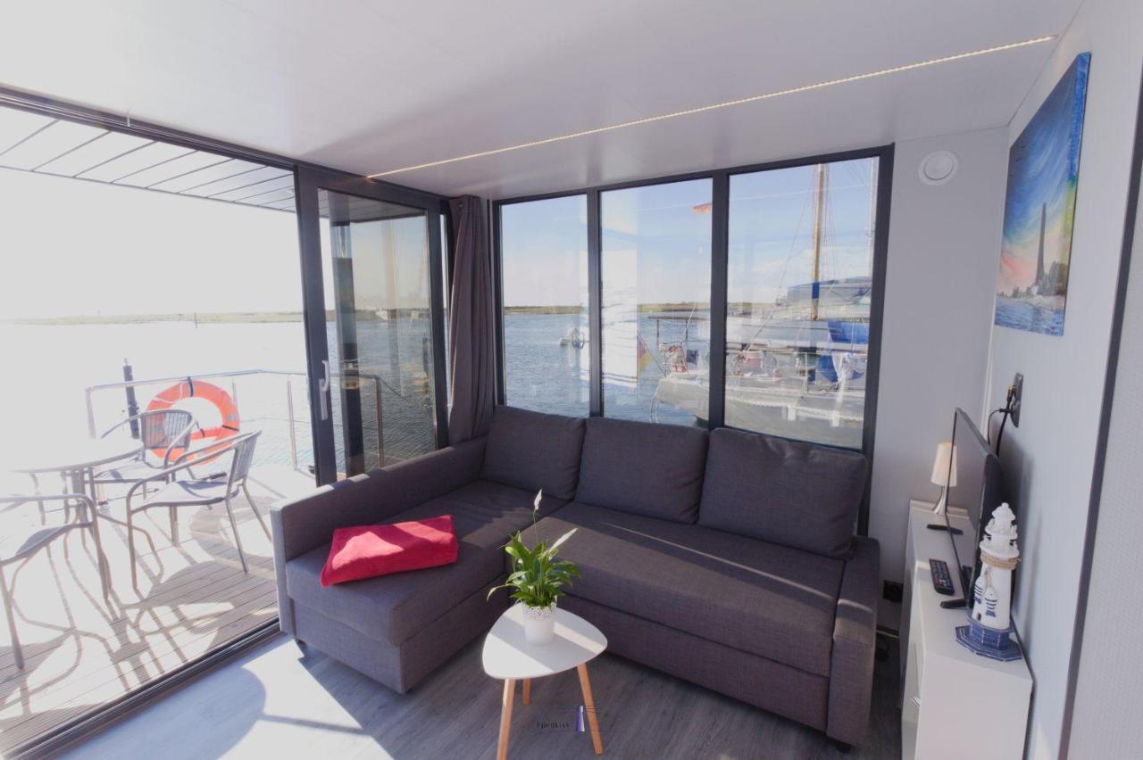 Hausboot Fjord Lacerta Mit Dachterrasse In Wendtorf エクステリア 写真
